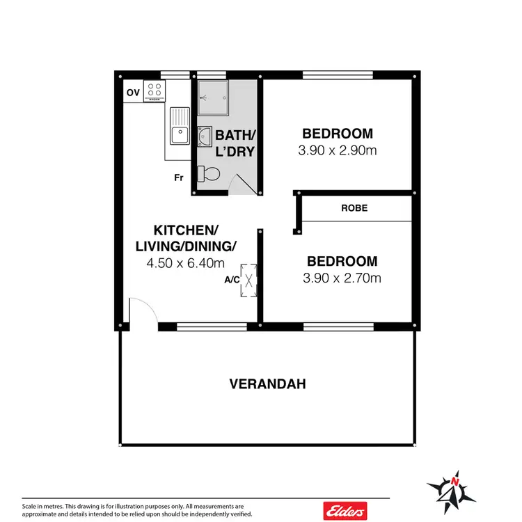 Floorplan of Homely unit listing, 14/6 Bingham Street, Goolwa SA 5214