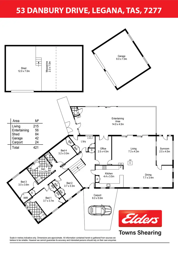 Floorplan of Homely house listing, 53 Danbury Drive, Legana TAS 7277