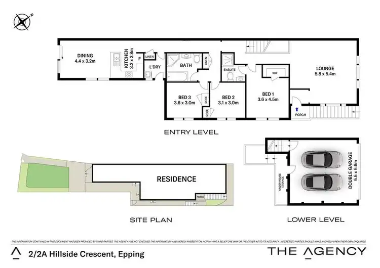 Floorplan of Homely villa listing, 2/2A Hillside Crescent, Epping NSW 2121