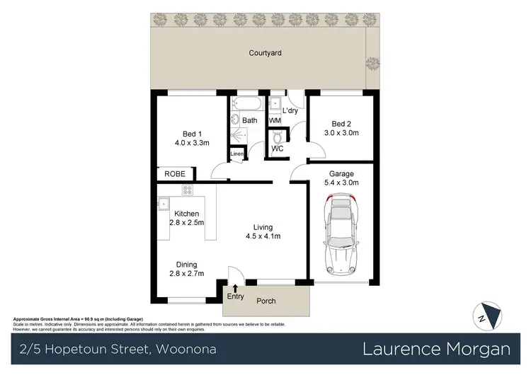 Floorplan of Homely villa listing, 2/5 Hopetoun Street, Woonona NSW 2517