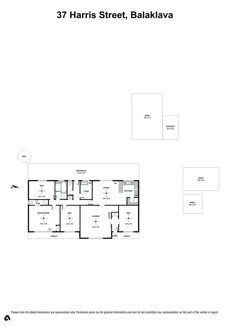 Floorplan of Homely house listing, 37 Harris Street, Balaklava SA 5461