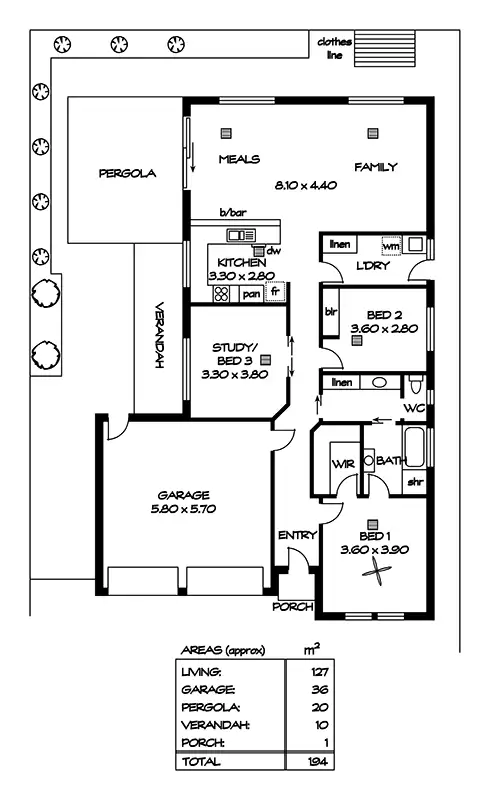 Floorplan of Homely house listing, 3/845 Lower North East Road, Dernancourt SA 5075