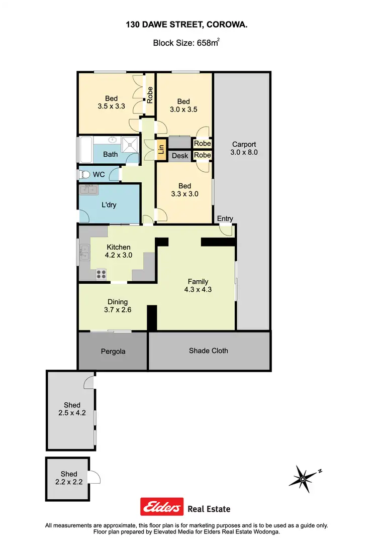Floorplan of Homely house listing, 130 Dawe Street, Corowa NSW 2646