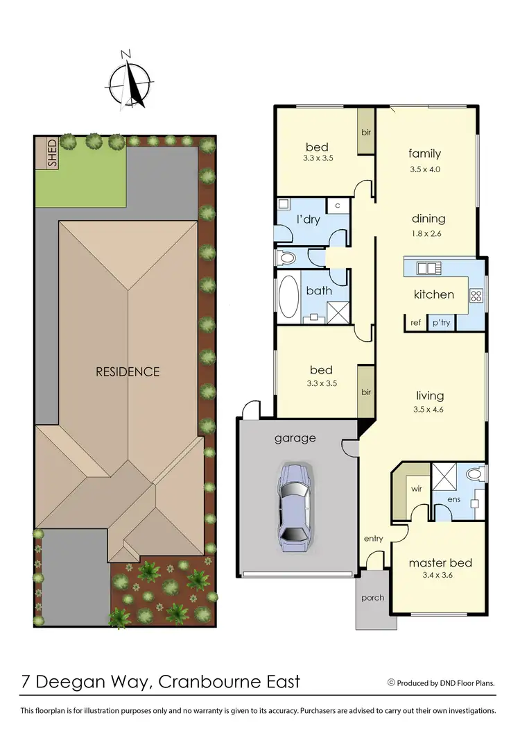 Floorplan of Homely house listing, 7 Deegan Way, Cranbourne East VIC 3977