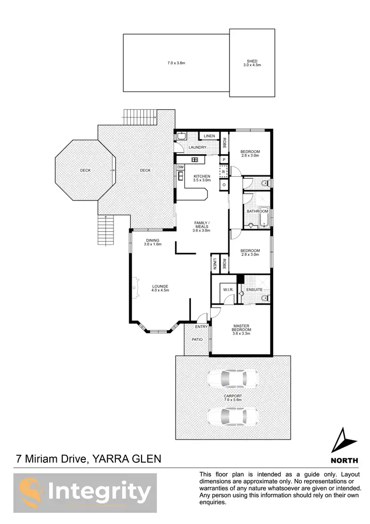 Floorplan of Homely house listing, 7 Miriam Drive, Yarra Glen VIC 3775