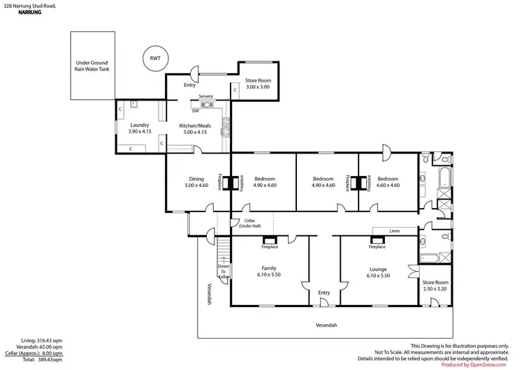 Floorplan of Homely rural property listing, 328 Narrung Stud Road, Narrung SA 5259