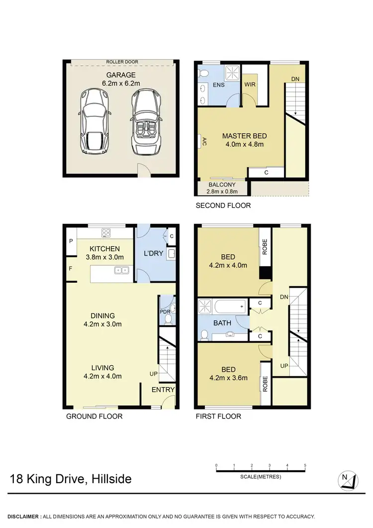 Floorplan of Homely terrace listing, 18 King Drive, Hillside VIC 3037