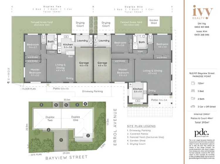 Floorplan of Homely house listing, 411 Bayview Street, Paradise Point QLD 4216