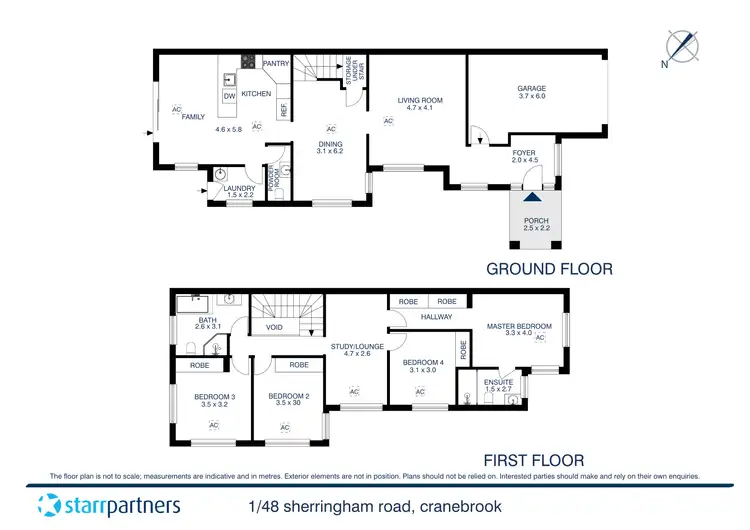 Floorplan of Homely semi-detached listing, 1/48 Sherringham Road, Cranebrook NSW 2749