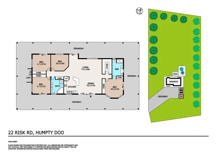 Floorplan of Homely house listing, 22 Risk Road, Humpty Doo NT 836