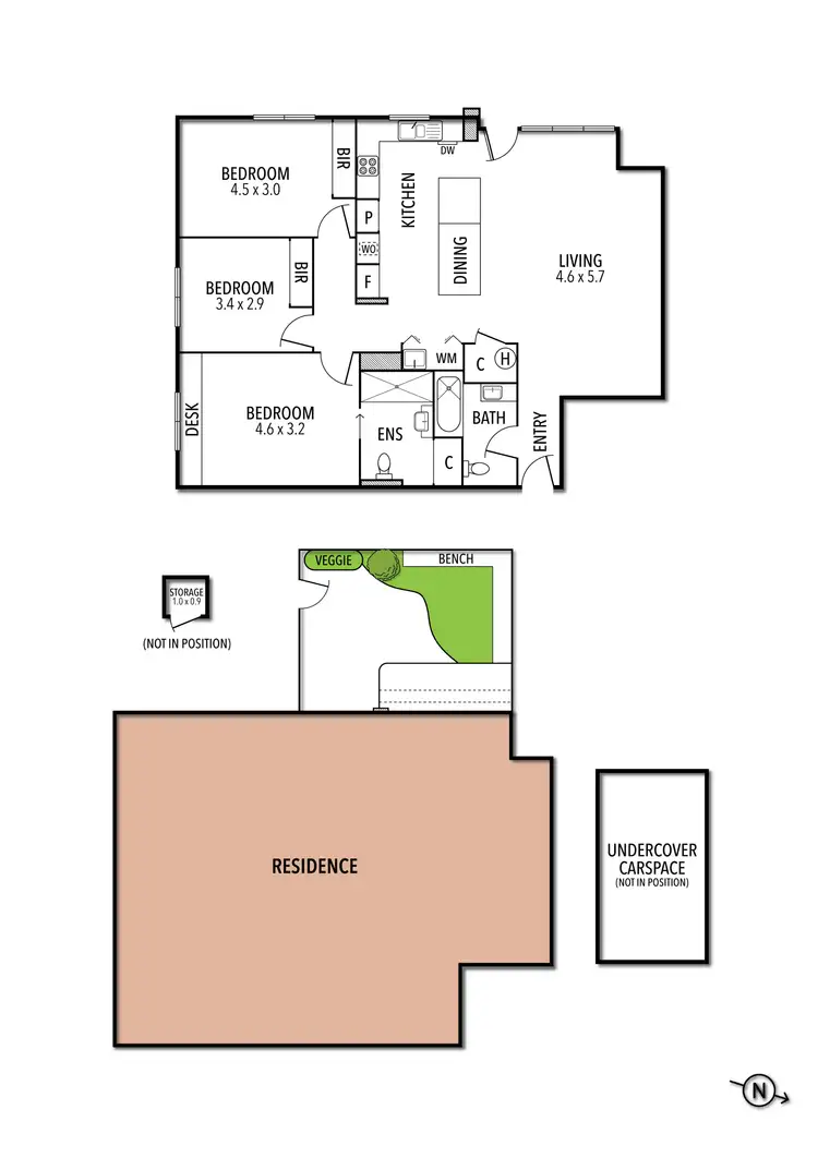 Floorplan of Homely apartment listing, 1/153 Wattletree Road, Malvern VIC 3144