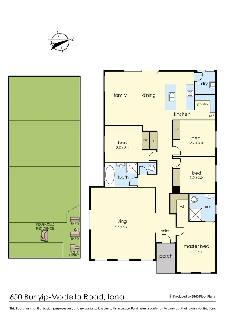 Floorplan of Homely rural property listing, 650 Bunyip-Modella Road, Iona VIC 3815