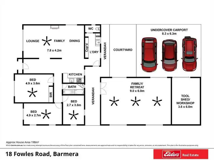 Floorplan of Homely house listing, 18 Fowles Street, Barmera SA 5345