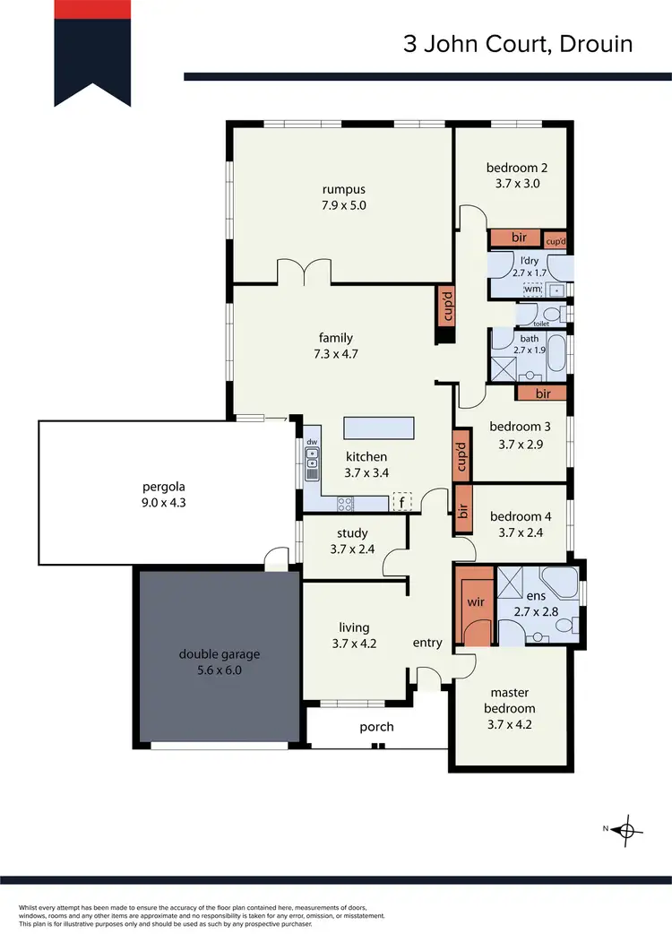 Floorplan of Homely house listing, 3 John Court, Drouin VIC 3818