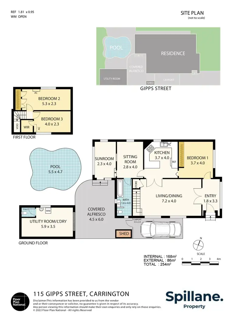 Floorplan of Homely house listing, 115 Gipps Street, Carrington NSW 2294