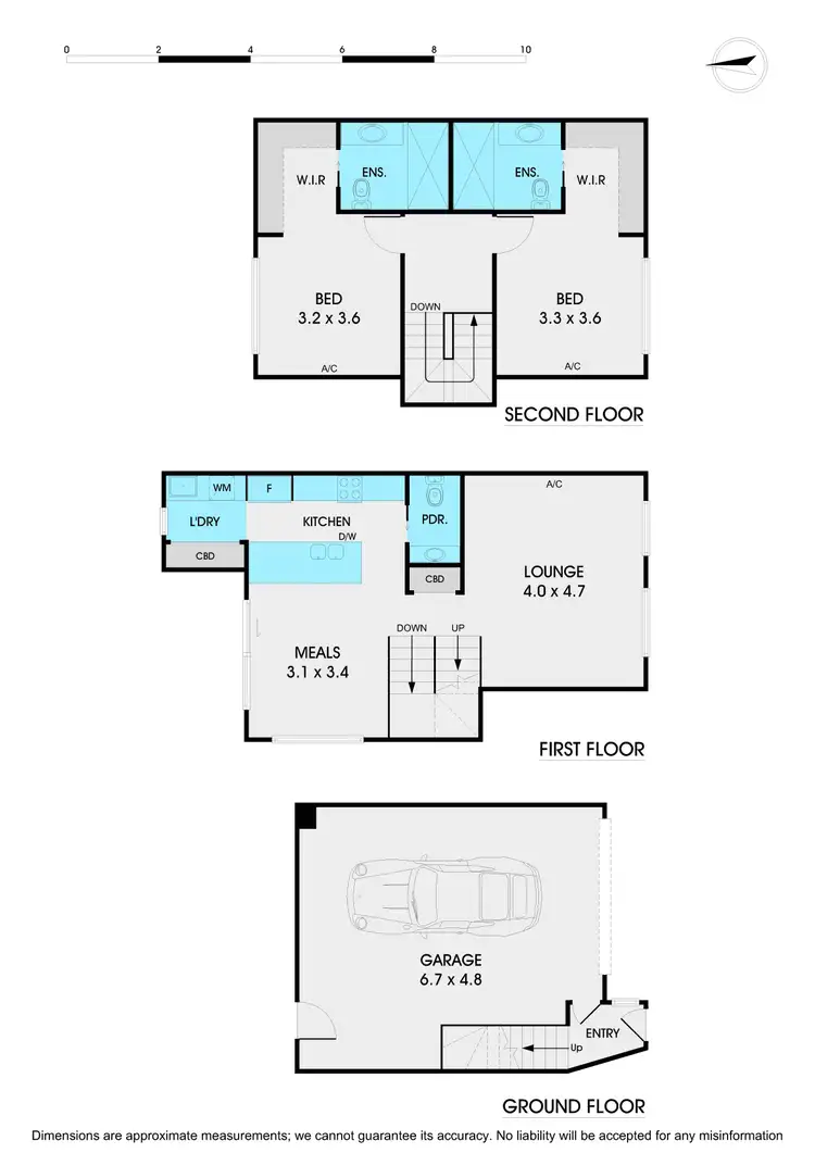 Floorplan of Homely townhouse listing, 5/279 Dorset Road, Boronia VIC 3155