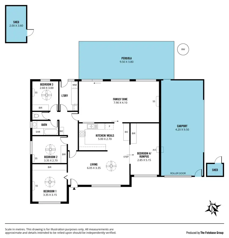 Floorplan of Homely house listing, 5 Radcliffe Grove, Christie Downs SA 5164