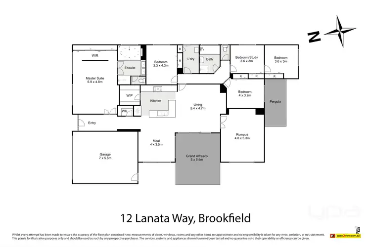 Floorplan of Homely house listing, 12 Lanata Way, Brookfield VIC 3338