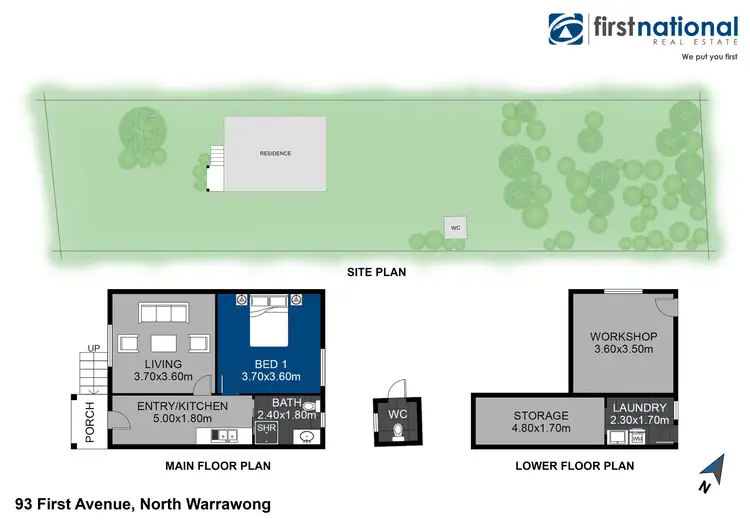Floorplan of Homely house listing, 93 First Avenue, Warrawong NSW 2502