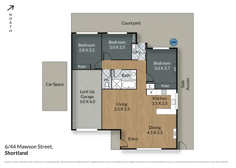 Floorplan of Homely villa listing, 6/44 Mawson Street, Shortland NSW 2307