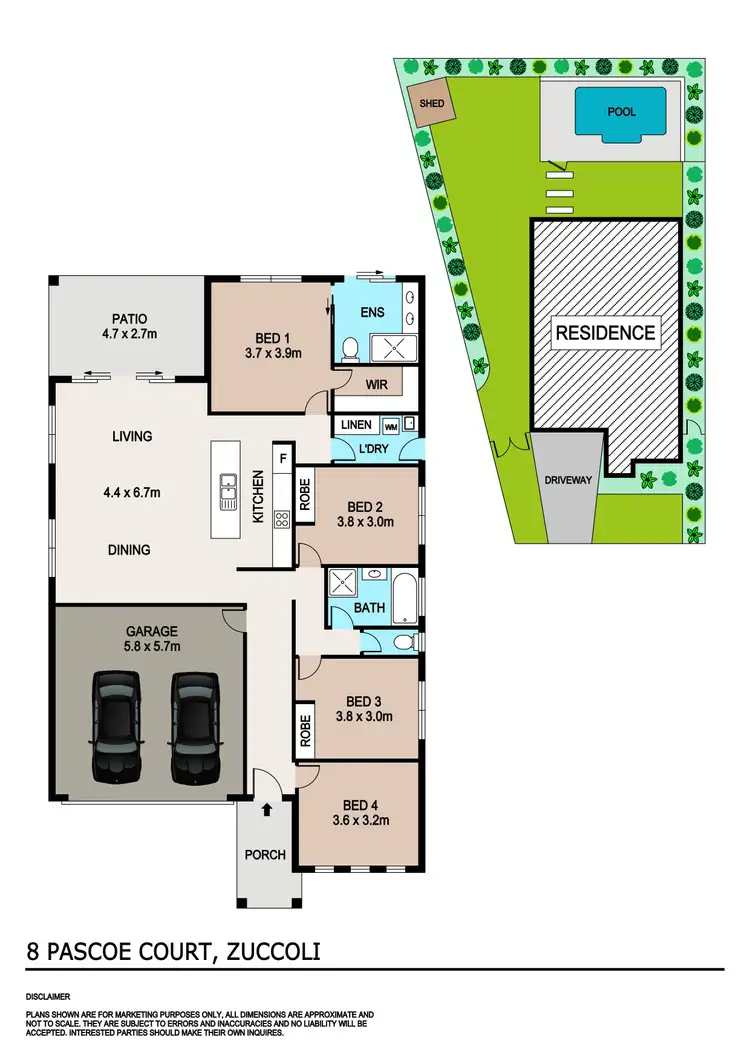 Floorplan of Homely house listing, 8 Pascoe Court, Zuccoli NT 832