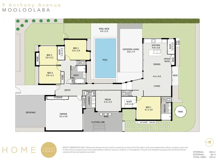 Floorplan of Homely house listing, 9 Anthony Avenue, Mooloolaba QLD 4557