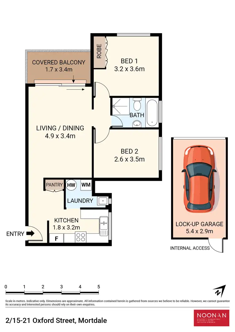 Floorplan of Homely unit listing, 2/15 Oxford Street, Mortdale NSW 2223