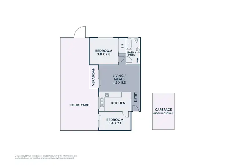 Floorplan of Homely apartment listing, 3/44 Keon Street, Thornbury VIC 3071