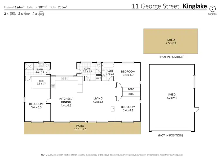 Floorplan of Homely house listing, 11 George Street, Kinglake VIC 3763