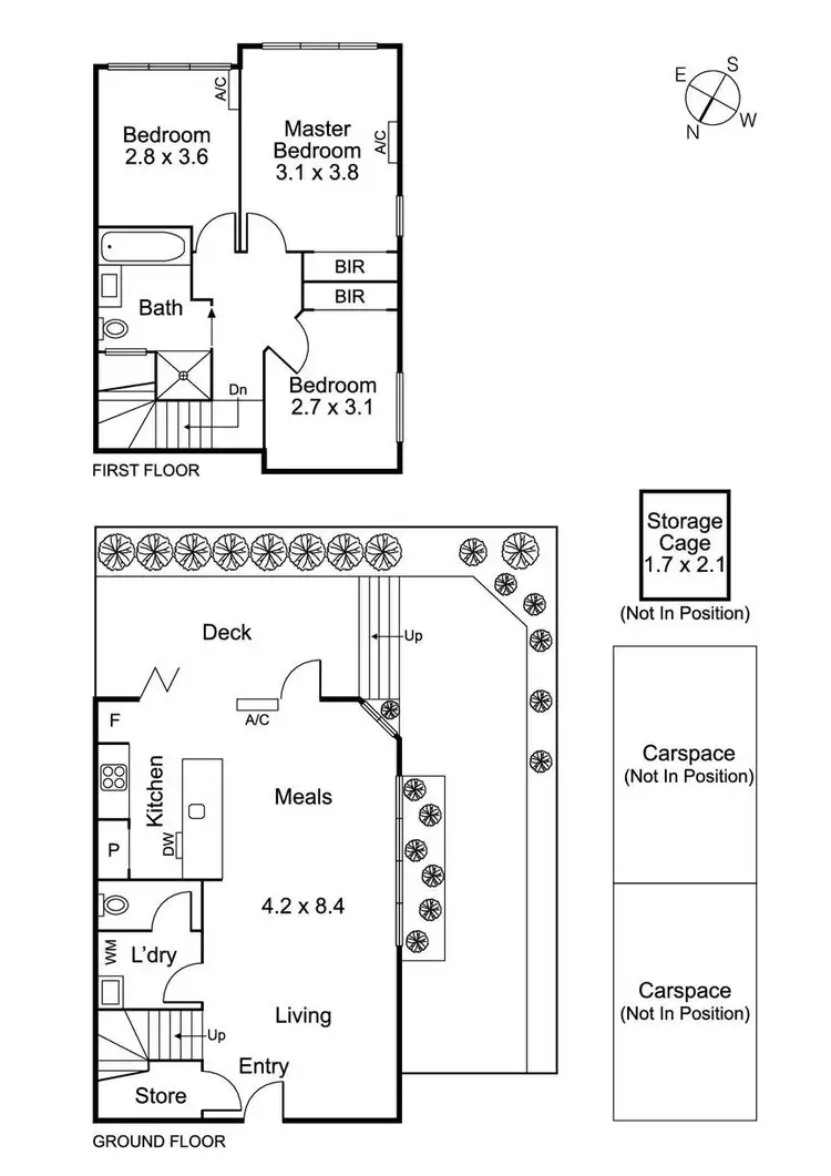 Floorplan of Homely townhouse listing, 7/24 Dundas Street, Thornbury VIC 3071