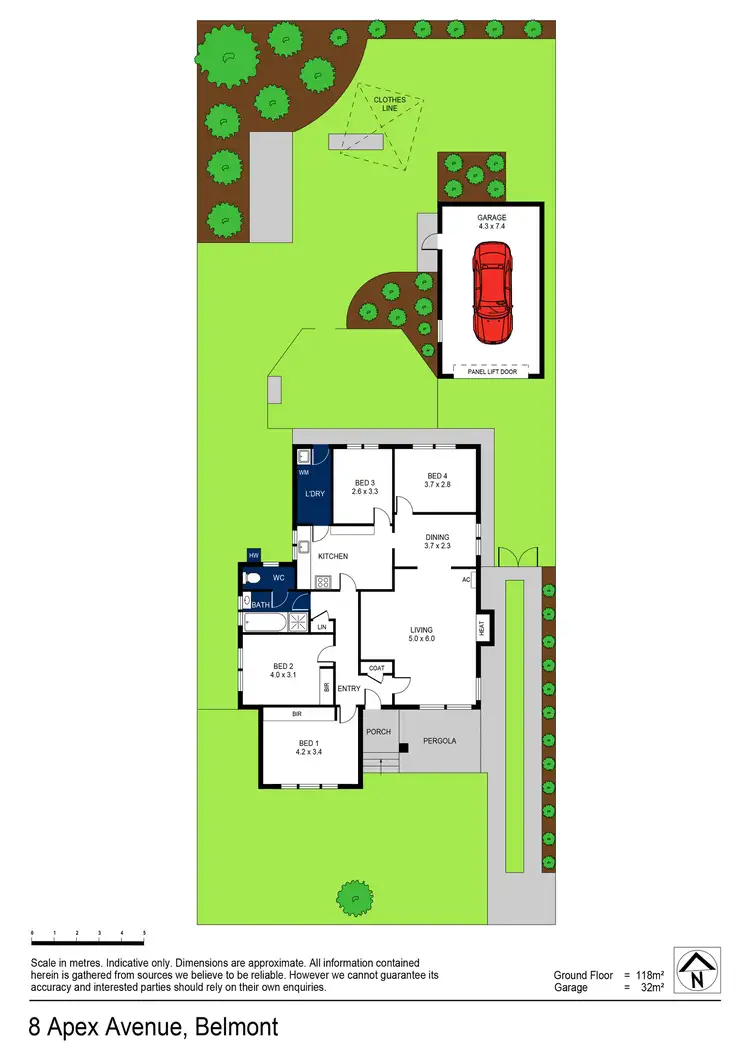 Floorplan of Homely house listing, 8 Apex Avenue, Belmont VIC 3216