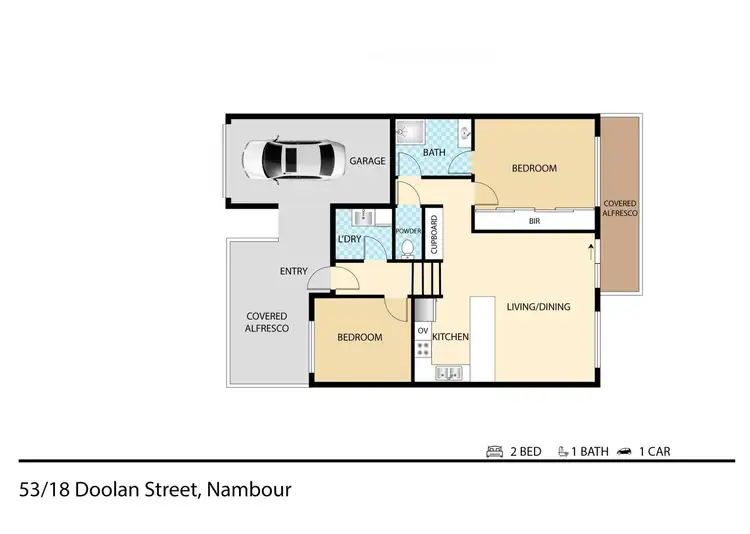 Floorplan of Homely unit listing, 53/18 Doolan Street, Nambour QLD 4560