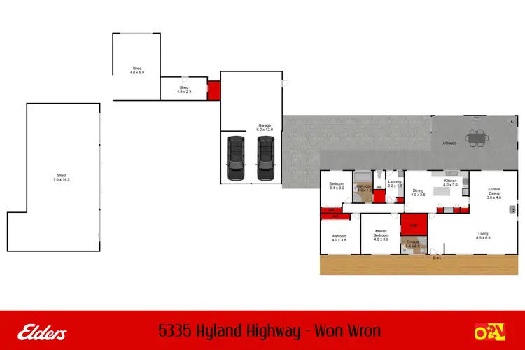 Floorplan of Homely rural property listing, 5335 Hyland Highway, Won Wron VIC 3971
