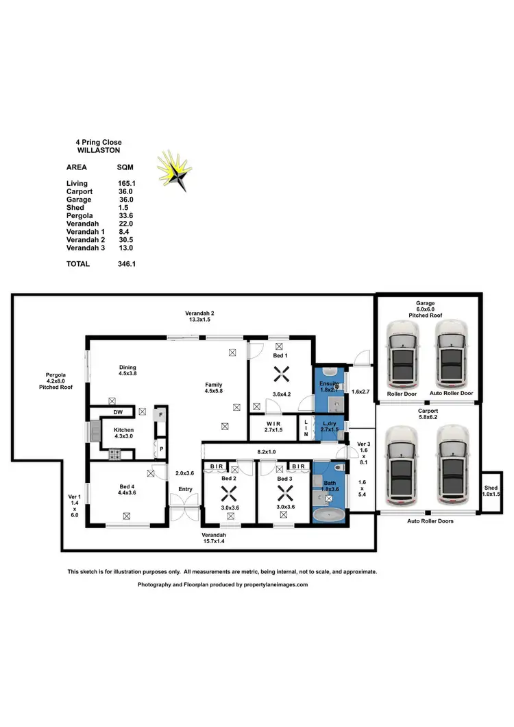 Floorplan of Homely house listing, 4 Pring Close, Willaston SA 5118