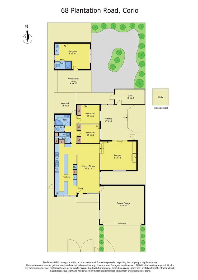 Floorplan of Homely house listing, 68 Plantation Road, Corio VIC 3214