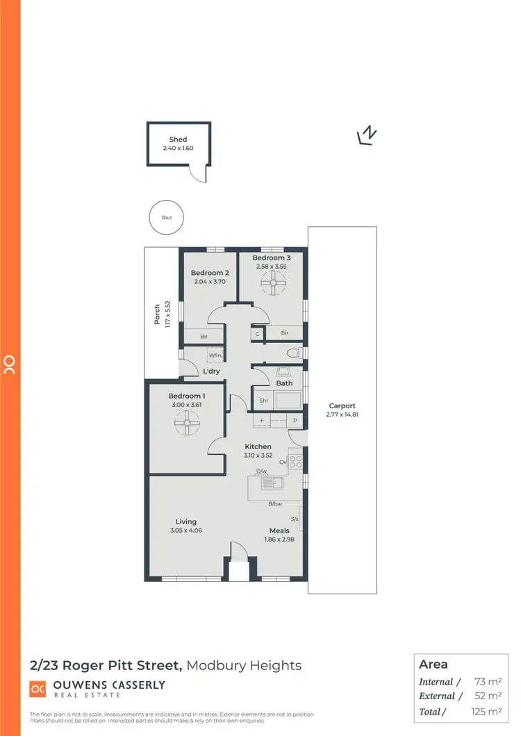 Floorplan of Homely house listing, 2/23 Roger Pitt Street, Modbury Heights SA 5092