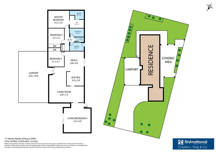 Floorplan of Homely house listing, 17 Horne Street, Echuca VIC 3564
