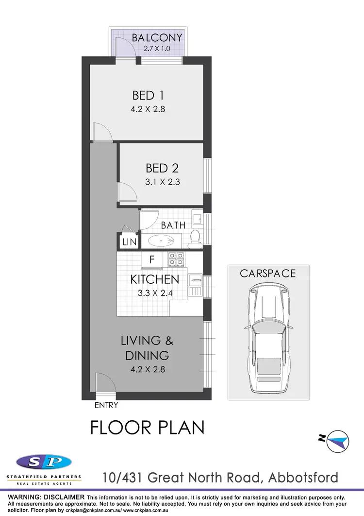 Floorplan of Homely unit listing, Level 3/10/431 Great North Road, Abbotsford NSW 2046