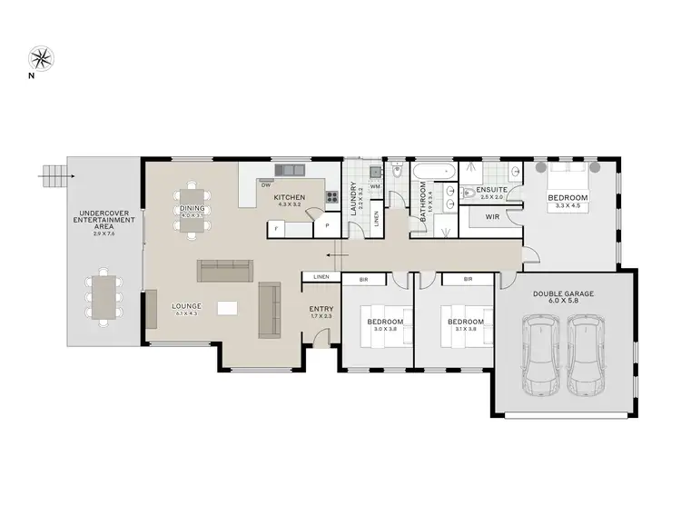 Floorplan of Homely house listing, 2/15 Integrity Drive, Youngtown TAS 7249