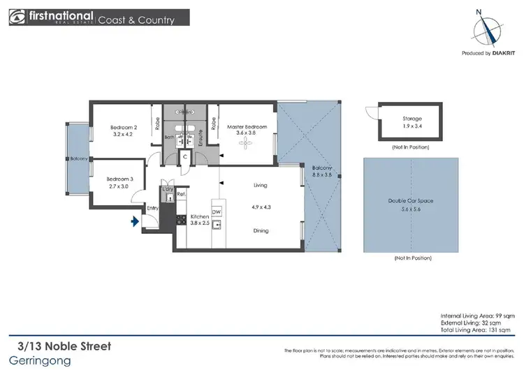 Floorplan of Homely unit listing, 3/13 Noble Street, Gerringong NSW 2534