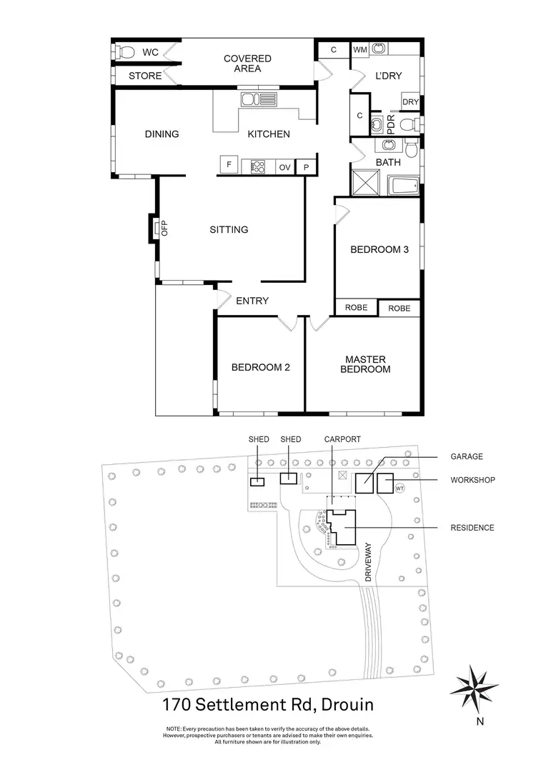 Floorplan of Homely house listing, 170 Settlement Road, Drouin VIC 3818