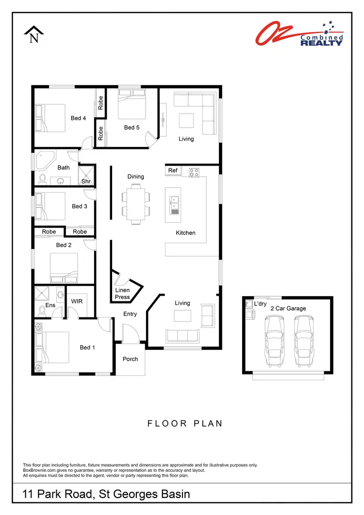 Floorplan of Homely house listing, 11 Park Road, St Georges Basin NSW 2540