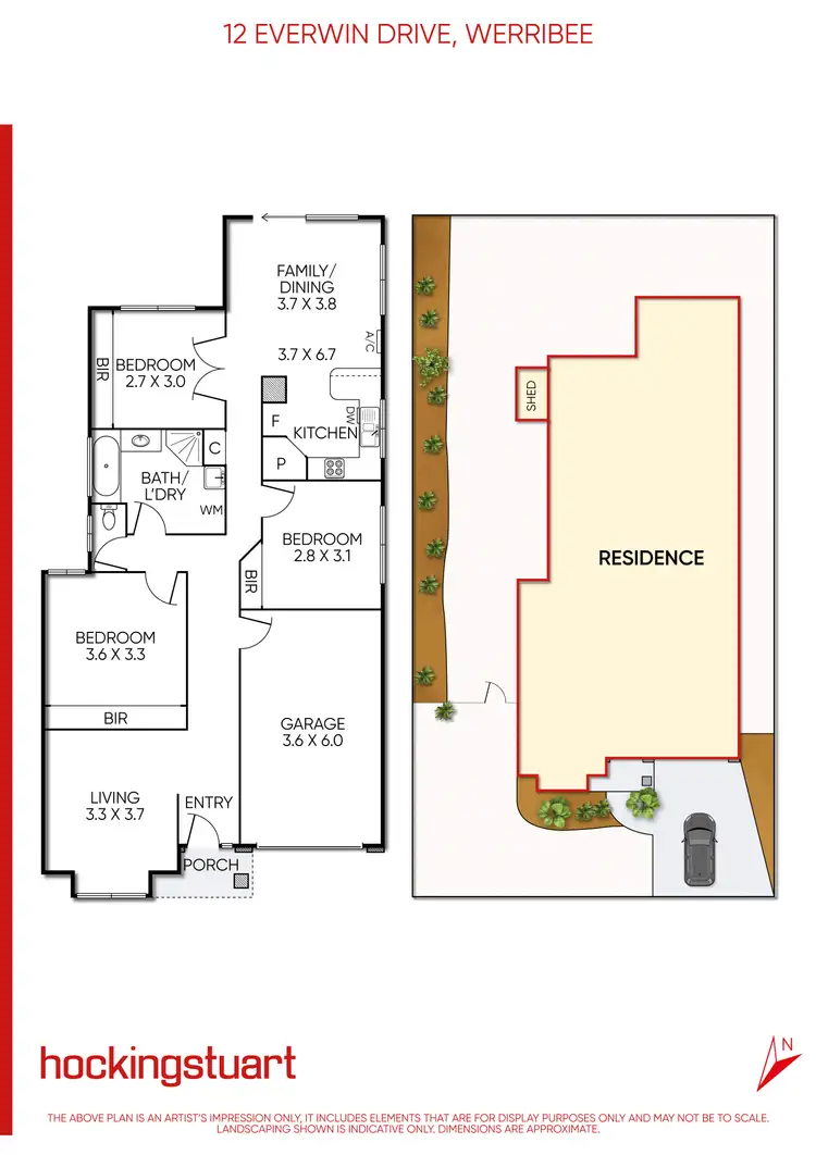 Floorplan of Homely house listing, 12 Everwin Drive, Werribee VIC 3030