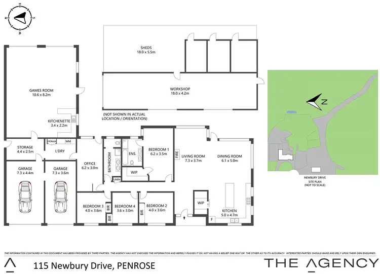 Floorplan of Homely house listing, 115 Newbury Drive, Penrose NSW 2579