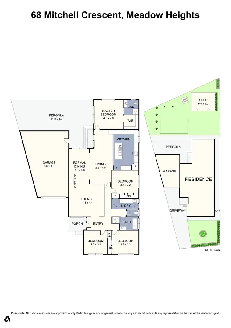 Floorplan of Homely house listing, 68 Mitchell Crescent, Meadow Heights VIC 3048