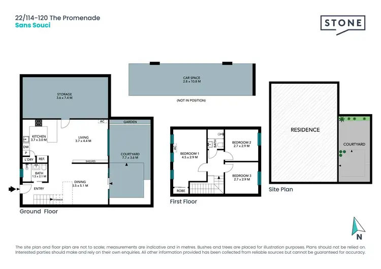 Floorplan of Homely townhouse listing, 22/114-120 The Promenade, Sans Souci NSW 2219