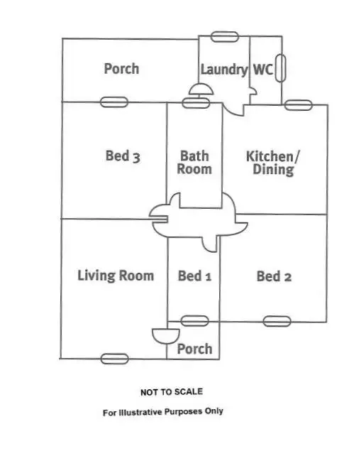 Floorplan of Homely semi-detached listing, 6 Wainwright Street, Whyalla Stuart SA 5608