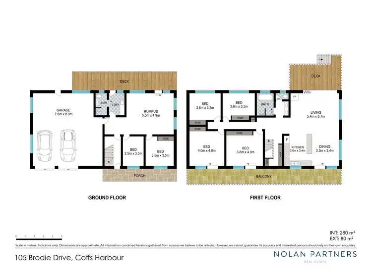 Floorplan of Homely house listing, 105 Brodie Drive, Coffs Harbour NSW 2450