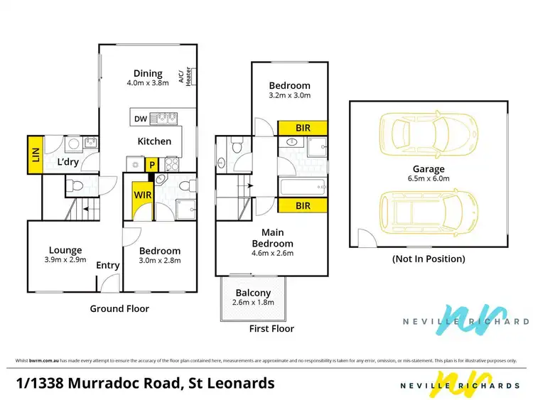 Floorplan of Homely townhouse listing, 1/1338 Murradoc Road, St Leonards VIC 3223