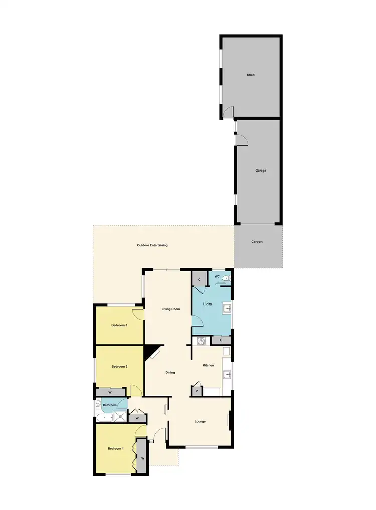 Floorplan of Homely house listing, 136 Gillies Street, Maryborough VIC 3465